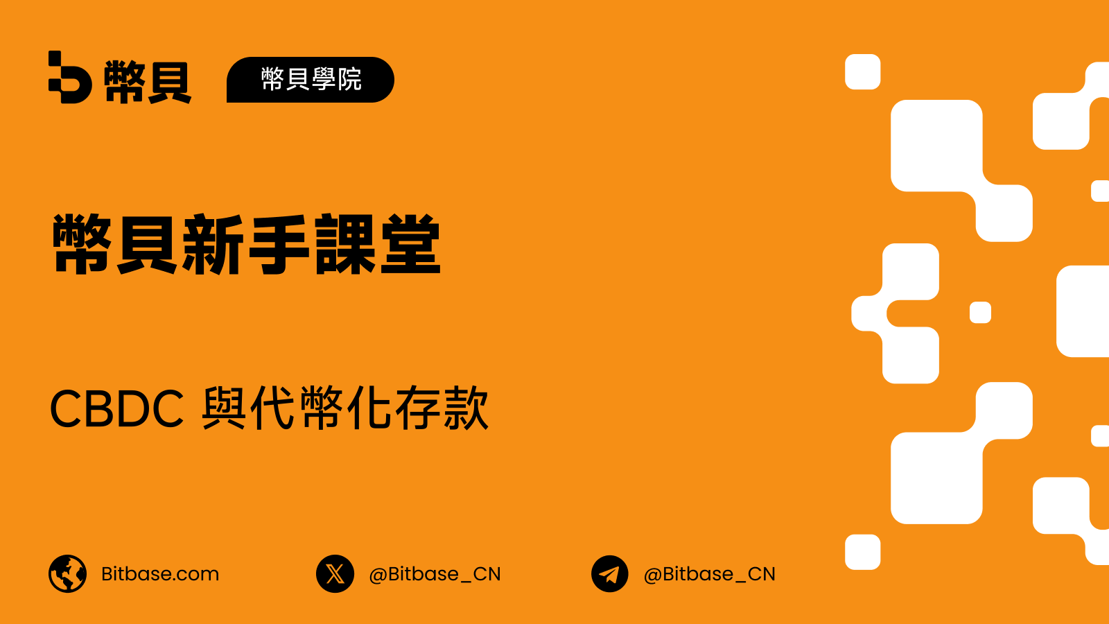 CBDC 與代幣化存款