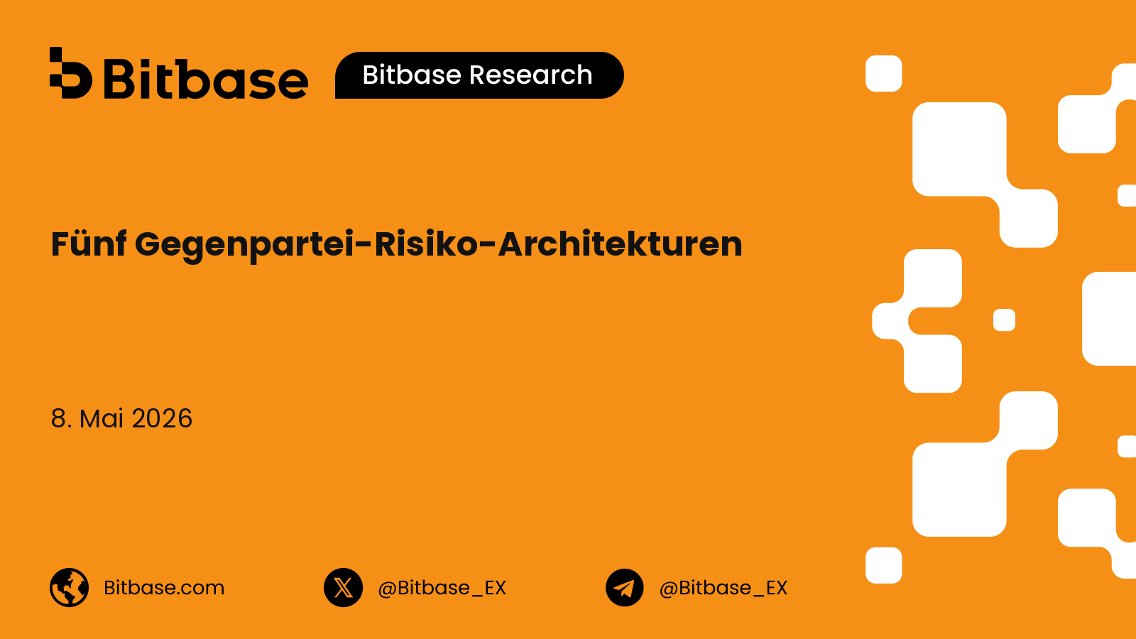 Fünf Gegenpartei-Risiko-Architekturen auf Abwicklungsebene